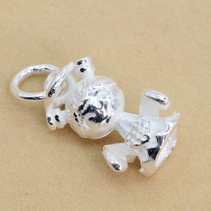 Ciondolo con angelo in argento sterling 14x8MM Argento massiccio (62180-2113)