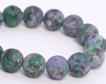 8MM Matte Light Green & Purple Jade Beads Grade AAA Natural Gemstone Half Strand Round Loose Beads 7.5" Bulk Lot Options (107017h-2214)