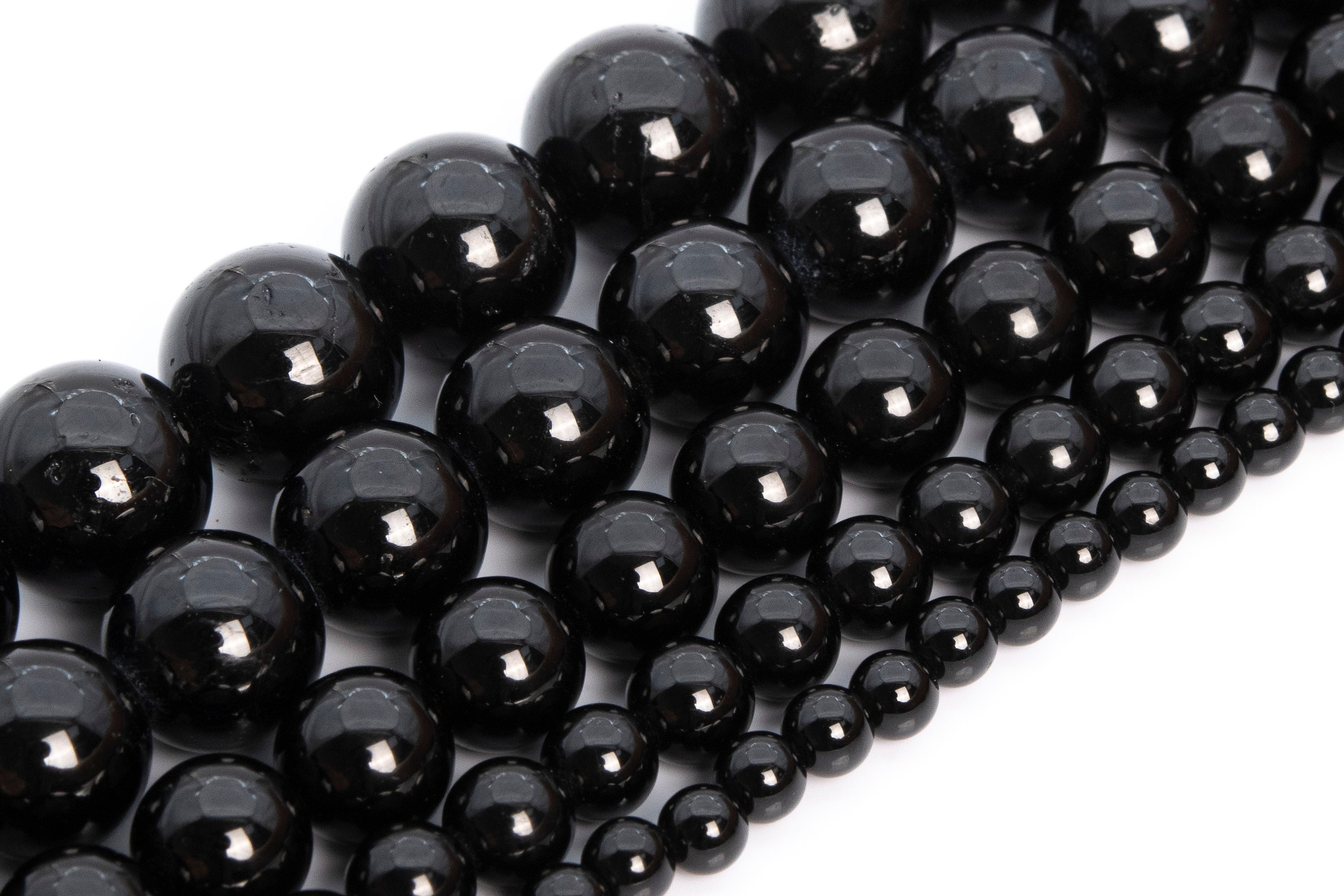 Schöne Natürliche MULTI Turmalin Quarz Steinperle. 6mm 8mm 10mm