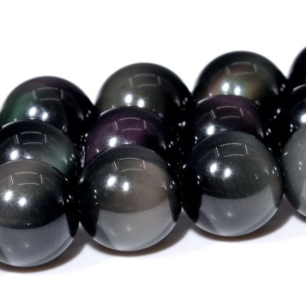 Rainbow Obsidian Beads Grade AAA Echte Natuurlijke Edelsteen Ronde Losse Kralen 6MM 8MM Bulk Lot Opties