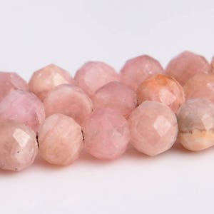 2MM Rhodochrosite Beads Grade A+ Genuine Natural Argentina Gemstone Faceted Round Loose Beads 15.5&quot; BULK LOT 1,3,5,10,50 (102729-596)