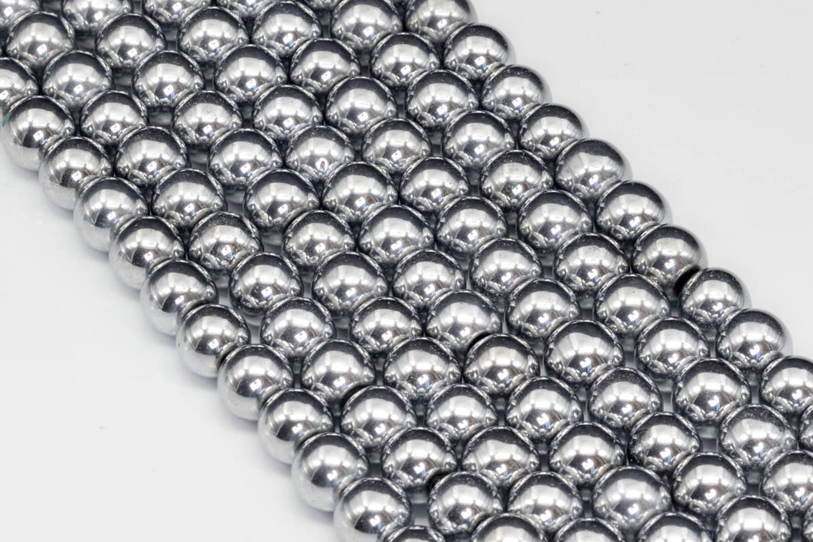 Silver Hematite Beads Grade AAA Gemstone Round Loose Beads 2MM - Etsy