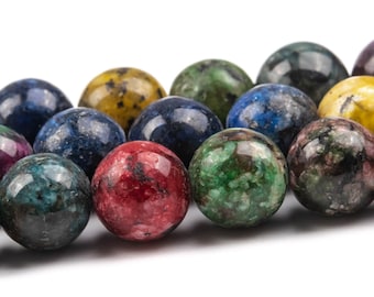 8MM Multicolor Jade Beads Grade AA Gemstone Round Loose Beads 15"/ 7.5" Bulk Lot Options (124854)