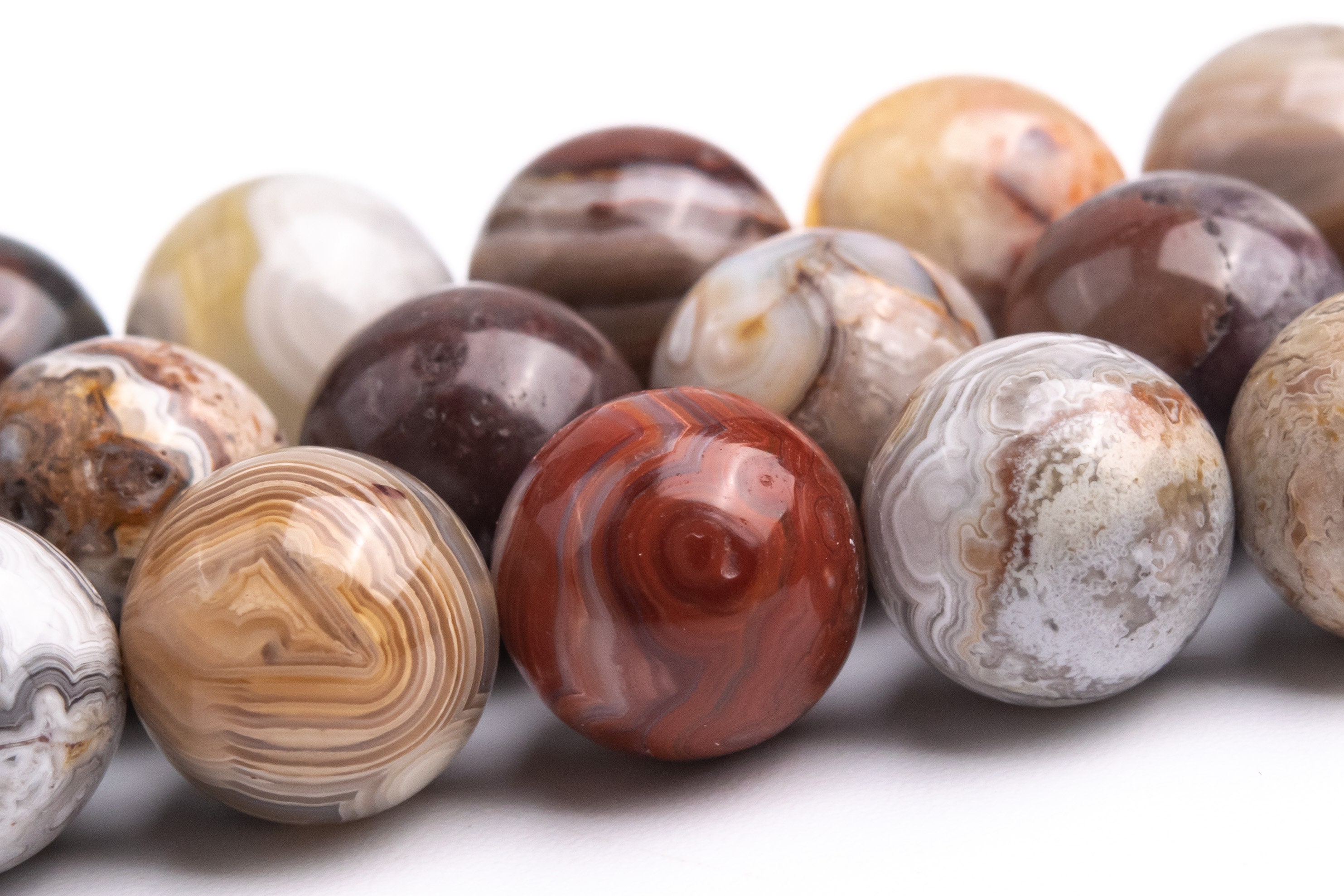 Matte Botswana Agate Beads 4mm 6mm 8mm 10mm 12mm Round Beads 15.5