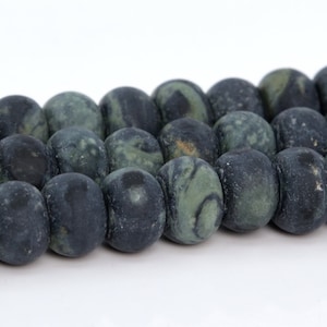 Matte Kambaba Jasper Beads Grade AAA Genuine Natural Gemstone Rondelle Loose Beads 6MM 8MM Bulk Lot Options