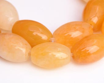 9x6MM Yellow Jade Beads Barrel Grade AAA Genuine Natural Gemstone Half Strand Loose Beads 7.5" BULK LOT 1,3,5,10 and 50 (103069h-685)