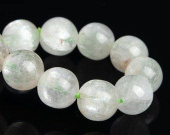 TYLKO JEDNA 7-8 MM bransoletka z koralików kunzytu w kolorze bladej zieleni, brazylijska klasa AAA, prawdziwy naturalny okrągły kamień szlachetny 7" (120074h-2816)