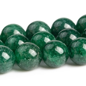 Deep Green Fuchsite Beads Genuine Natural Grade AAA Gemstone Round Loose Beads 6MM 8MM 10MM Bulk Lot Options