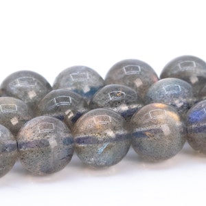 6MM Translucent Gray Labradorite Beads Madagascar Grade AA+ Genuine Natural Gemstone Full Strand Round Loose Beads 15.5&quot; (115910-3919)