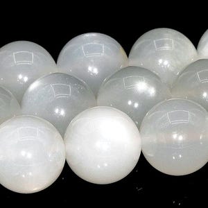 10MM White Flash Moonstone Beads Grade AA Genuine Natural Gemstone Full Strand Round Loose Beads 15.5" (110749-3236)