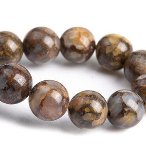 Coffee Brown Opal Beads Africa Grade AAA Genuine Natural Gemstone Round Loose Beads 6MM 8MM 10MM 12MM Bulk Lot Options image 4