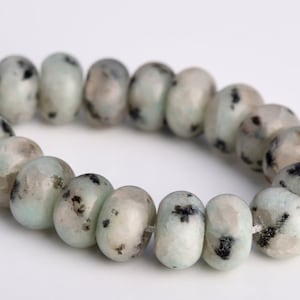 8x5MM Green Kiwi Jasper Beads A Genuine Natural Gemstone Half Strand Rondelle Loose Beads 7.5&quot; BULK LOT 1,3,5,10,50 (104641h-1263)