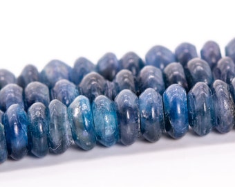 6x3MM Deep Blue Kyanite Beads Grade A+ Genuine Natural Gemstone Full Strand Rondelle Loose Beads 15.5" (116067-1886)