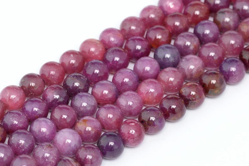 8MM Ruby Beads Grade AAA Genuine Natural Gemstone Full Strand Round Loose Beads 15.5 BULK LOT 1,3,5,10 and 50 100313-285