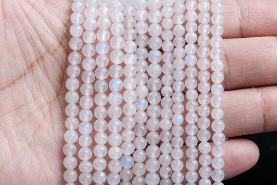 Perline Di Pietra Di Luna Arcobaleno Latteo Da 12 Mm B Perline - Foto 7