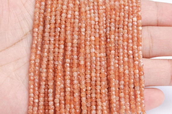 Perlina Di Pietra Del Sole Naturale AAA. Perlina Rotonda Da 6 Mm - Foto 5