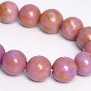 11MM Brown Purple Phosphosiderite Beads Grade AB Genuine Natural Gemstone Half Strand Round Loose Beads 7.5&#39; (109328h-2937)