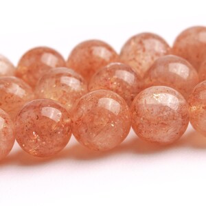 6MM Golden Orange Strawberry Quartz Beads Grade AAA Genuine Natural Gemstone Round Loose Beads 15&quot;/7.5&quot;  Bulk Lot Options (123542)
