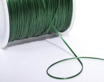 Corda elastica giapponese verde smeraldo da 0,8 mm di alta qualità, filo di cristallo, 1 bobina da 60 metri, opzioni per lotti all'ingrosso (64722-S2552)