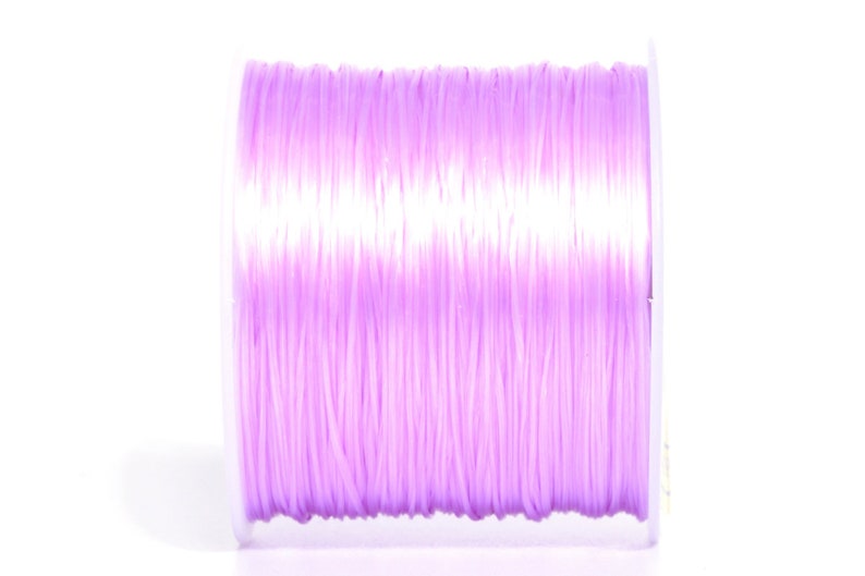 High Quality 0.8MM Lavender Japanese Elastic Cord / Thread Crystal String 1 Spool 60 Meters Bulk Lot Options 64712-S2550 image 3