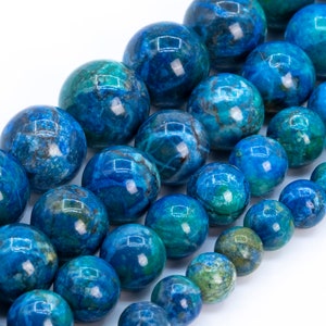 Peacock Blue Magnesite Turquoise Beads Grade AAA Gemstone Round Loose Beads 6MM 8MM 10MM 12MM Bulk Lot Options