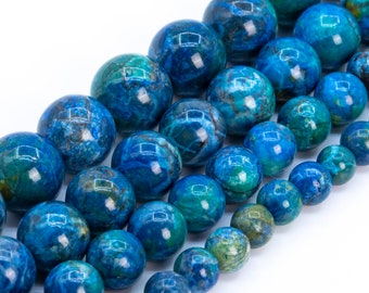 Peacock Blue Magnesite Turquoise Beads Grade AAA Gemstone Round Loose Beads 6MM 8MM 10MM 12MM Bulk Lot Options