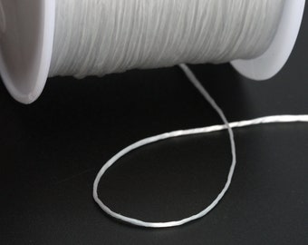 0.8MM Clear Elastic Cord / Thread Crystal String 1 Spool 60 Meters Bulk Lot Options (61057-S2027)