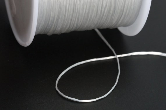 0.8MM Clear Elastic Cord / Thread Crystal String 1 Spool 60 Meters Bulk Lot  Options 61057-S2027 