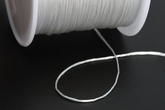 0.8MM Clear Elastic Cord / Thread Crystal String 1 Spool 60 Meters Bulk Lot Options (61057-S2027)
