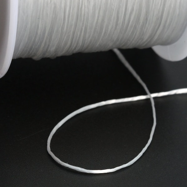 0.8MM Clear Elastic Cord / Thread Crystal String 1 Spool 60 Meters Bulk Lot Options (61057-S2027)