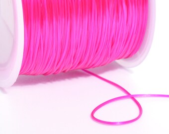 High Quality 0.8MM Rose Red Japanese Elastic Cord / Thread Crystal String 1 Spool 60 Meters Bulk Lot Options(64698-S2548)