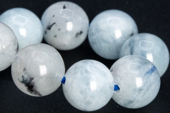 Bracciale In Pietra Di Sole Nera, Elastico, Sfere 10mm - Foto 5