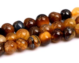 2MM Yellow Tiger Eye Beads Grade A Genuine Natural Gemstone Round Loose Beads 15.5" Bulk Lot Options(102277-492)