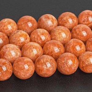 Orange Calcite Beads Genuine Natural Grade AA Gemstone Round Loose Beads 6MM 8MM 10MM Bulk Lot Options