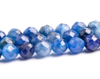 100 Cuentas De Cianita De 6 Mm, Cuentas De Piedras Preciosas | Meses