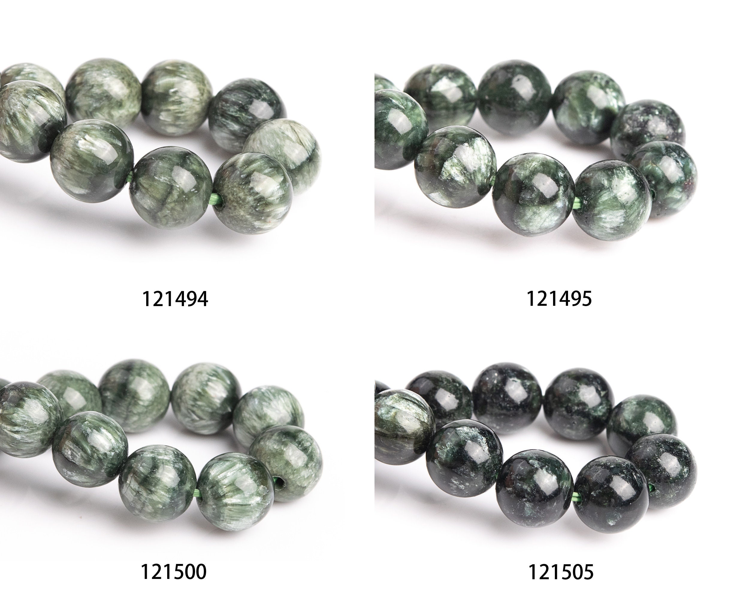 Seraphinite beads sale