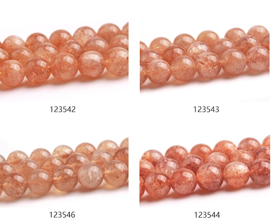 Strawberry Quartz Beads, Natural, 10mm Faceted Round - Golden Age