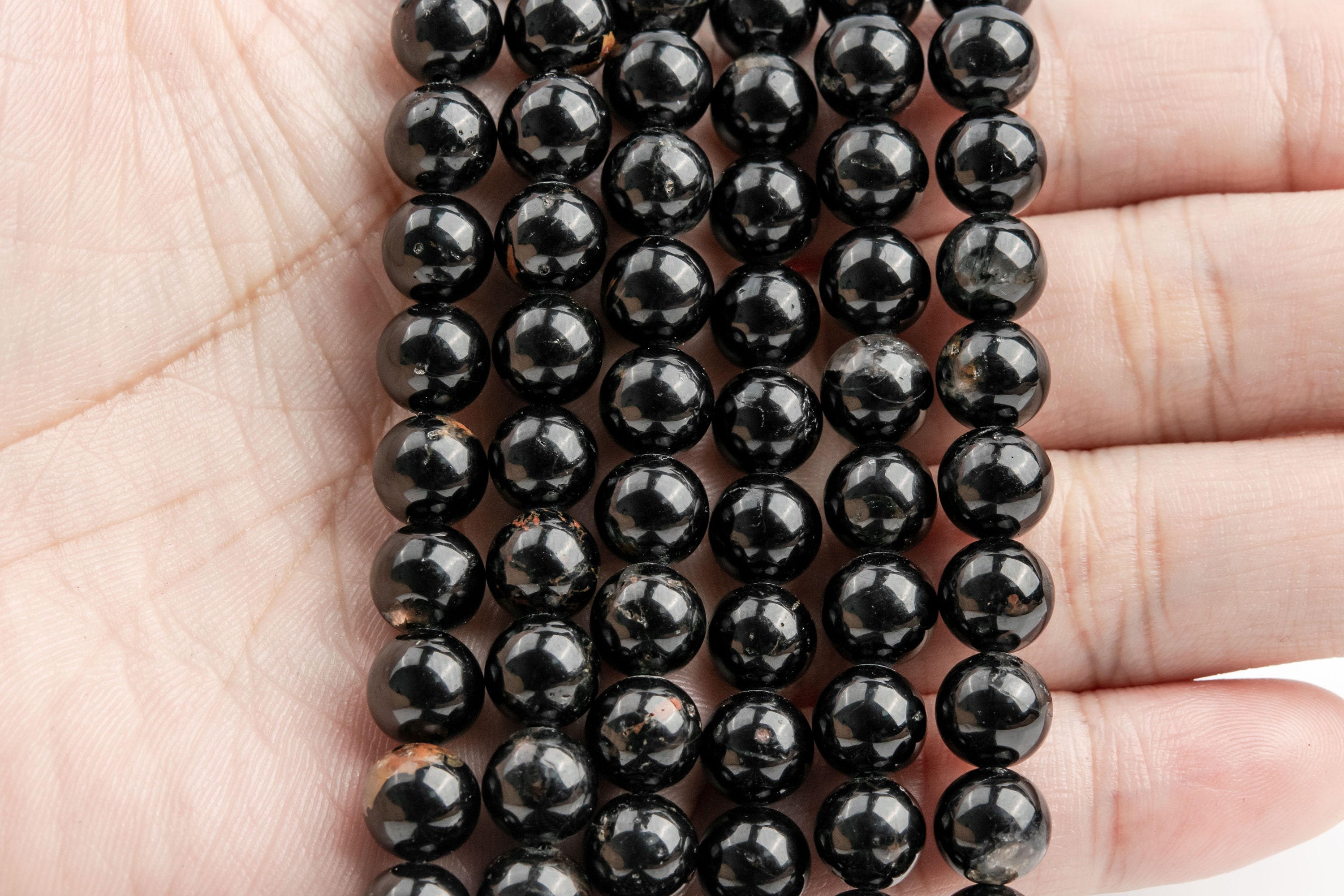170 Perline Di Tormalina Nera Naturale 2 Mm – Sfaccettate, Pietre Preziose Sciolte Per Gioielli Fai Da Te