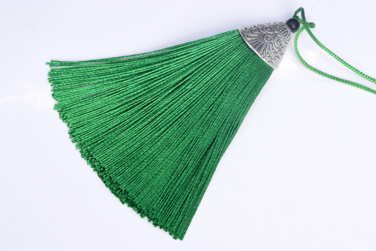 2 Pcs 3.14 / 8CM Grass Green Tassel Polyester Handcraft Etsy