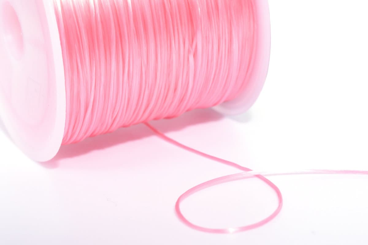 Watermelon Threading High Quality 0.8MM Watermelon Pink Japanese Elastic Cord / Thread ...