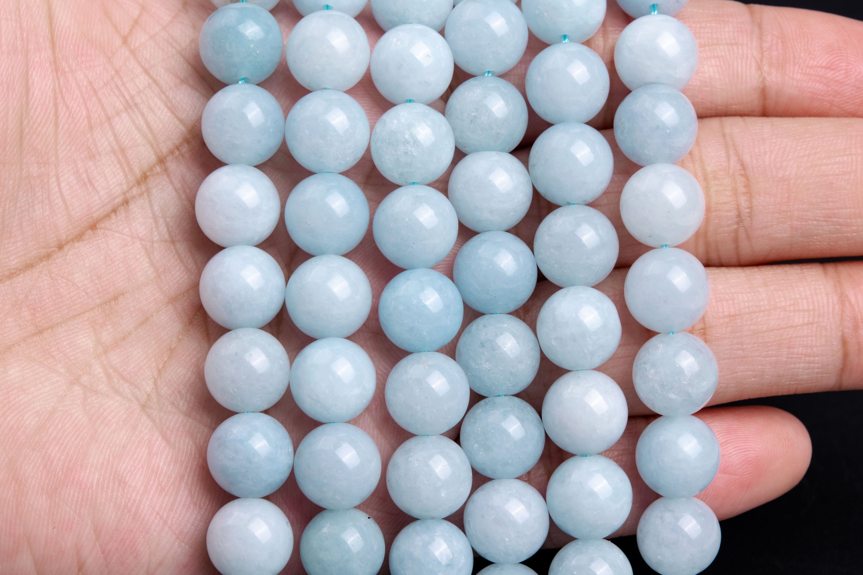 Perline Quarzo Cristallo Opaco – 8 Mm – Filo 38 Cm – SHGbeads Per Gioielli Fai Da Te