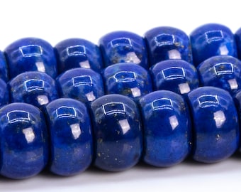 6 x 4 MM tiefblaue Lapislazuli Perlen Afghanistan Grade AAA echte natürliche Edelstein Rondelle lose Perlen 15,5 "/ 7,5"Bulk Lot Optionen (115196)