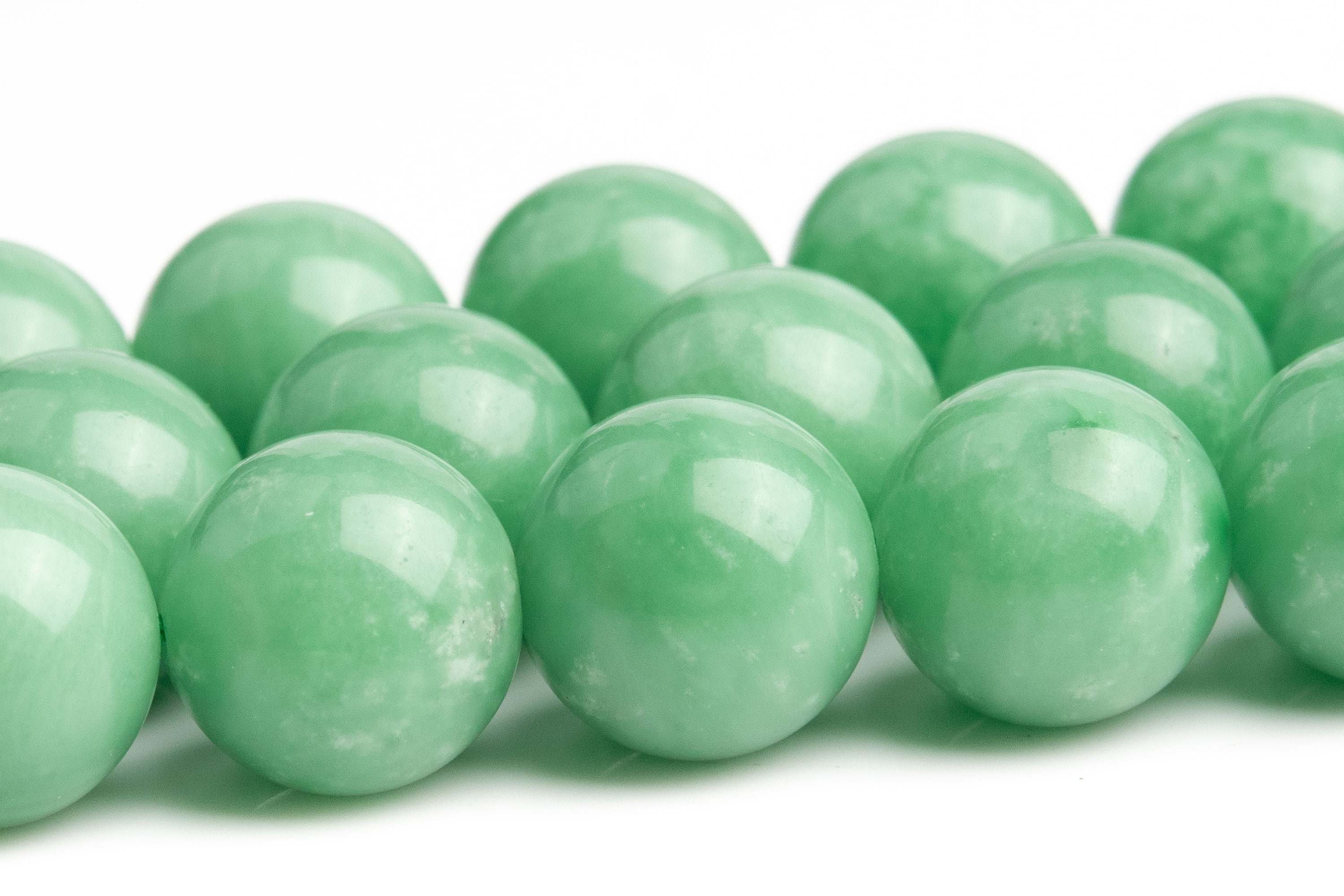 Green Jade Beads Genuine Natural Grade AAA Gemstone Round Loose Beads 6MM  8MM 10MM 12MM 14MM Bulk Lot Options 