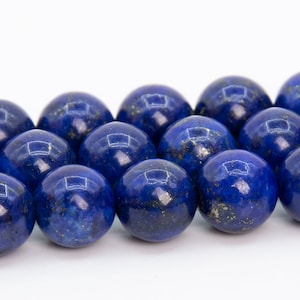 6MM Deep Blue Lapis Lazuli Beads Grade AA Gemstone Round Loose Beads 15" / 7.5" Bulk Lot Options (109949)