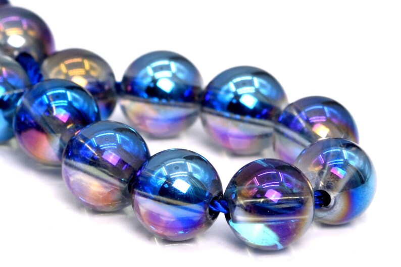 Blue Rainbow Crystal Quartz Beads Natural Grade AAA Gemstone | Etsy