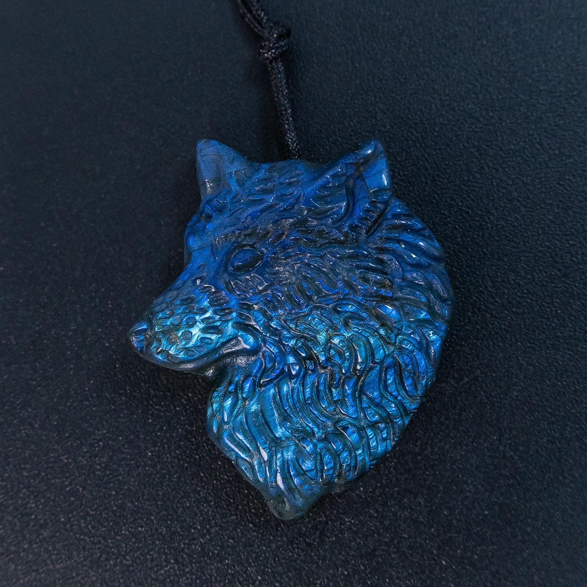 Labradorite Wolf - Etsy