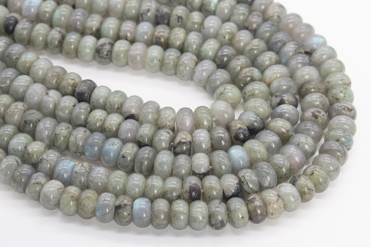 10 Perles Boules En Labradorite - 6mm - Pour Création De Bijoux - Made In France