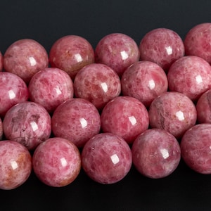 Red Thulite Beads Genuine Natural Grade AA+ Gemstone Round Loose Beads 6MM 7MM 8MM 9MM 10MM 11MM Bulk Lot Options