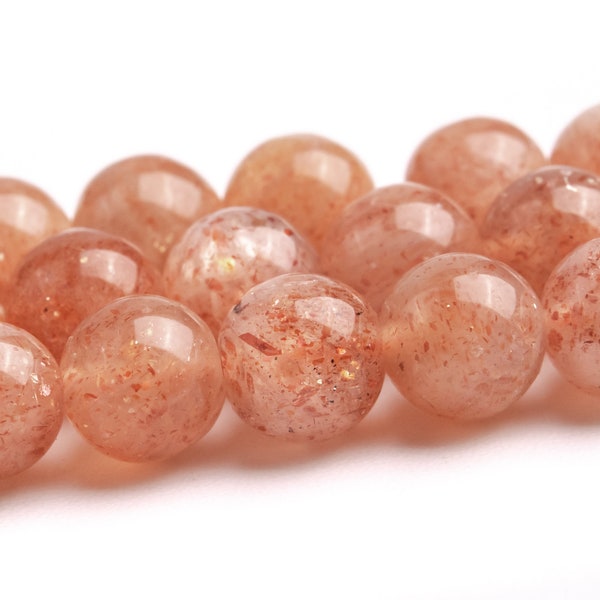 6MM Golden Orange Strawberry Quartz Beads Grade AAA Genuine Natural Gemstone Round Loose Beads 15" / 7.5" Bulk Lot Options (123543)