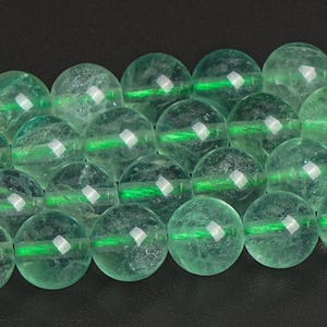 Green Fluorite Beads Grade AAA Genuine Natural Gemstone Round Loose Beads 6MM 8MM 10MM 12MM Bulk Lot Options